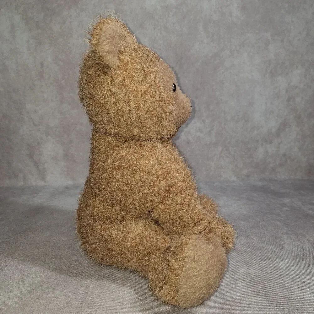 VTG 1976 Dakin Pillow Pet Stuffed Plush Sitting Teddy Bear Brown